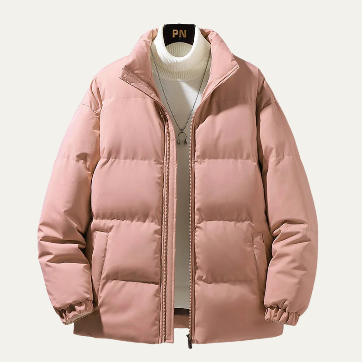 Doudoune épaisse classique pour homme, longueur taille