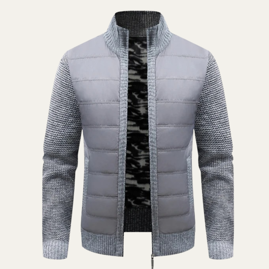Doudoune homme en maille mixte