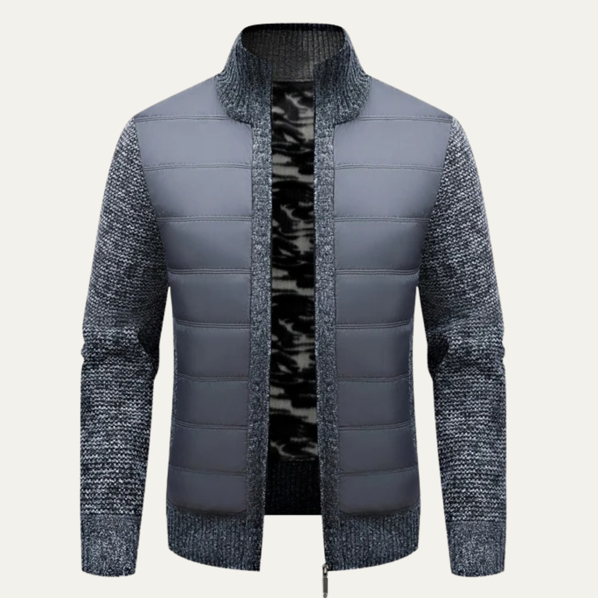 Doudoune homme en maille mixte