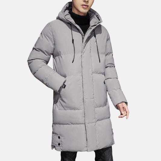 Doudoune longue matelassée pour homme
