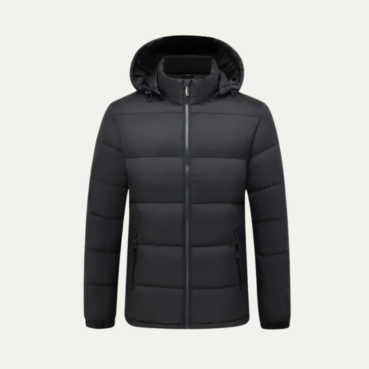 Doudoune matelassée à capuche pour homme