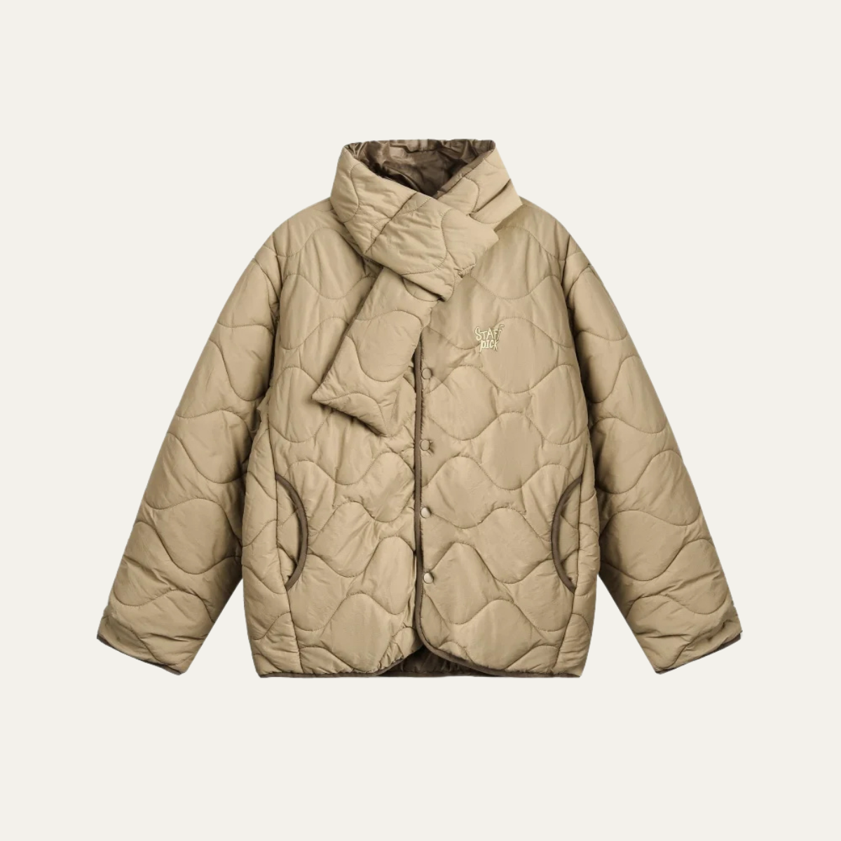 Doudoune matelassée à col montant pour homme