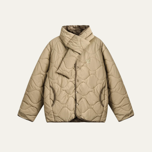 Doudoune matelassée à col montant pour homme