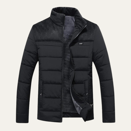 Doudoune matelassée doublée en sherpa pour homme