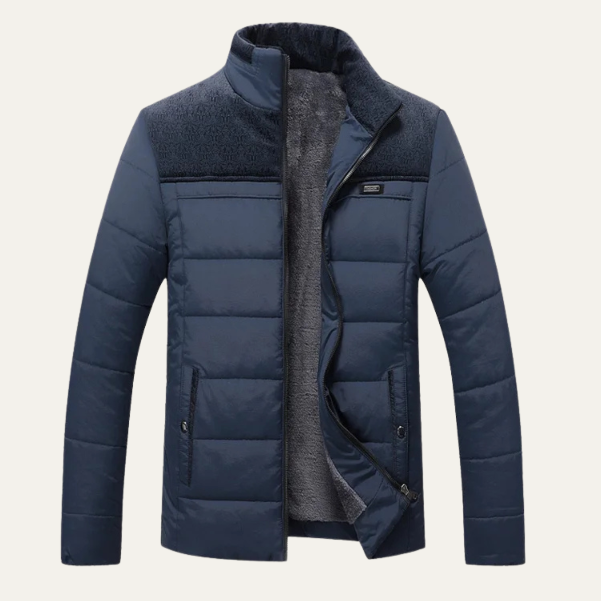 Doudoune matelassée doublée en sherpa pour homme
