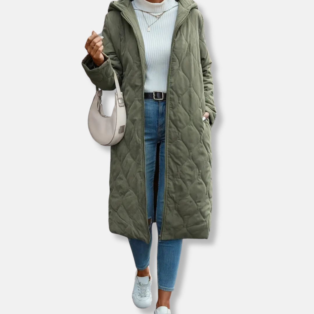 Doudoune matelassée longue pour femme