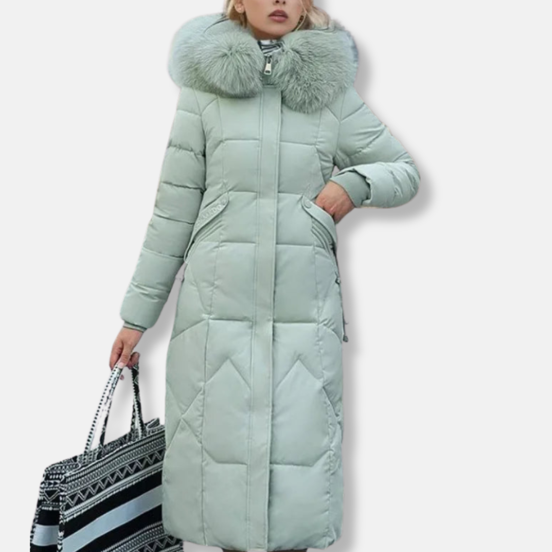 Doudoune matelassée longue pour femme