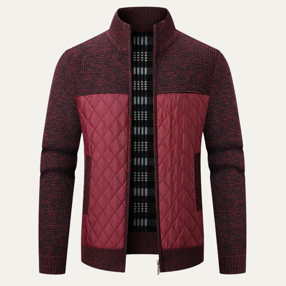 Doudoune matelassée zippée pour homme