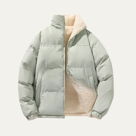 Doudoune réversible en sherpa pour homme