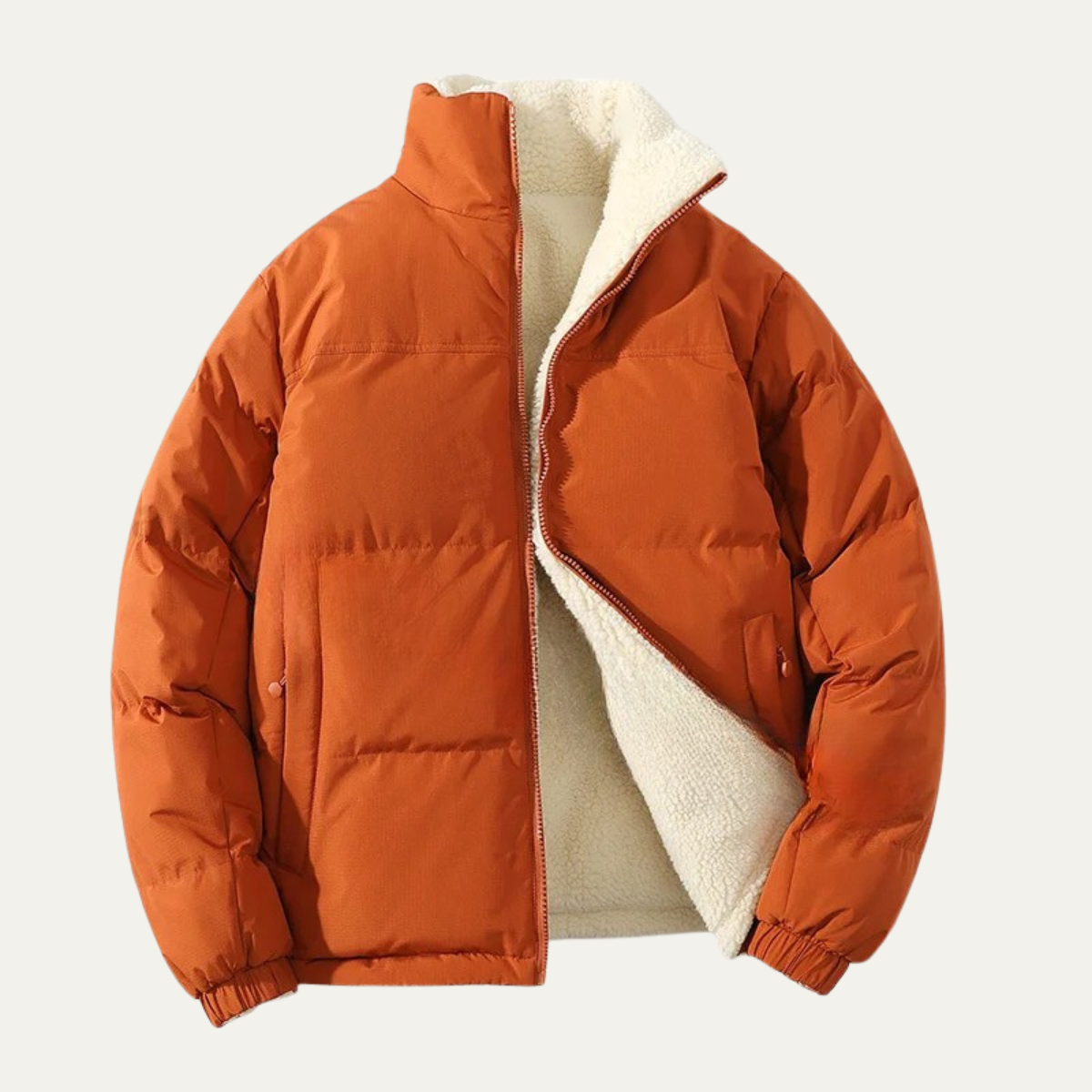 Doudoune réversible en sherpa pour homme