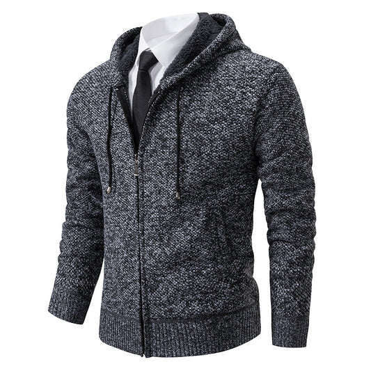 Gilet cardigan zippé texturé pour homme