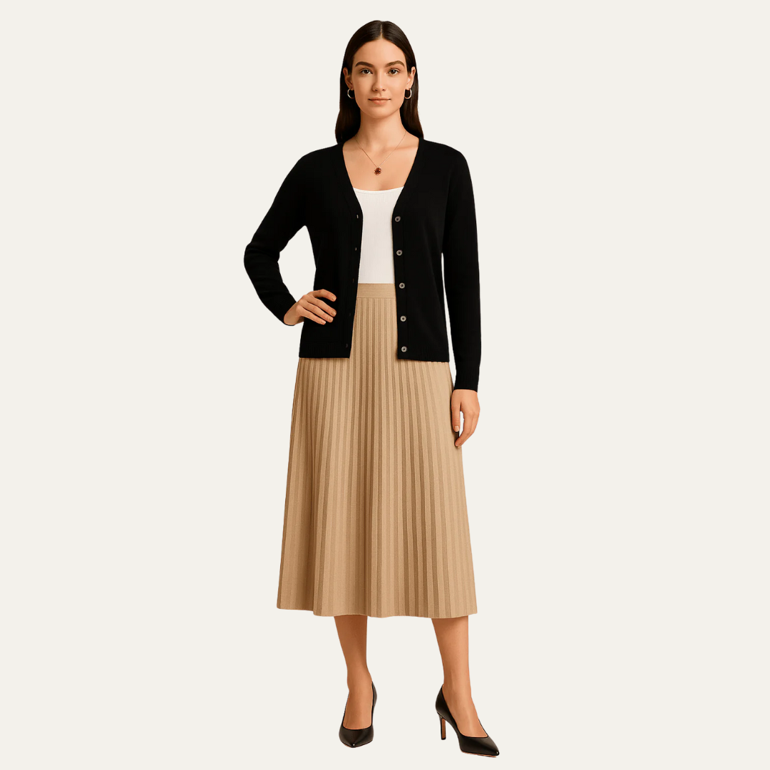 Gilet classique boutonné pour femme