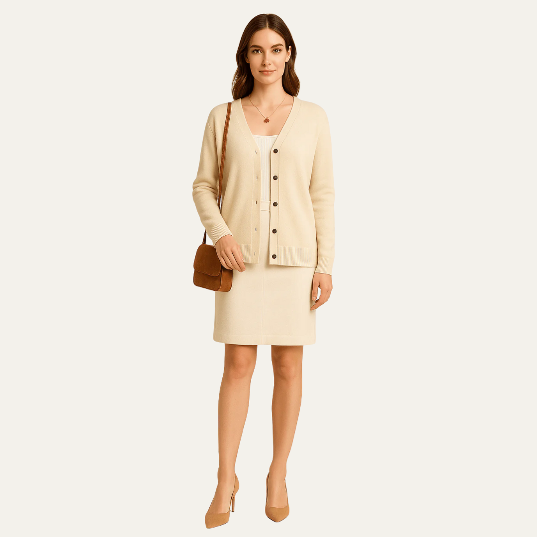 Gilet classique boutonné pour femme