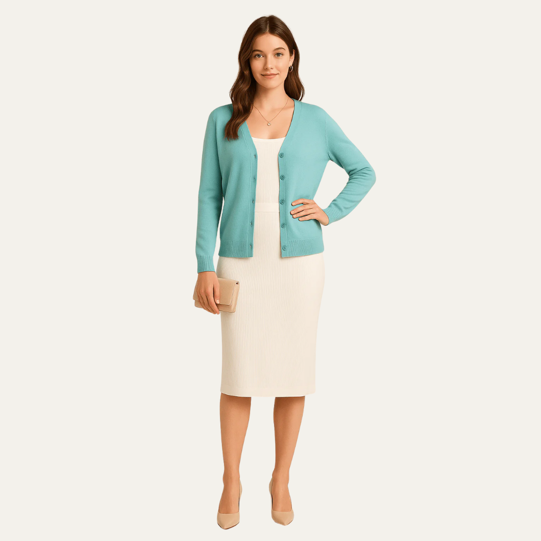 Gilet classique boutonné pour femme