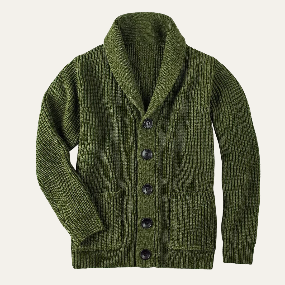 Gilet côtelé à col châle pour homme