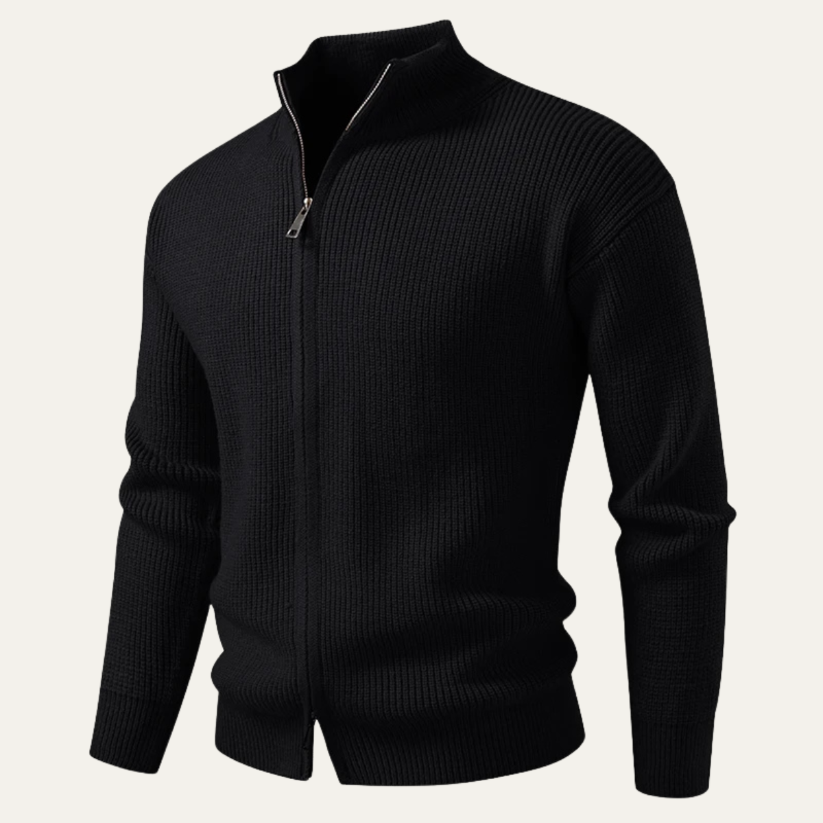 Gilet côtelé à col montant pour homme