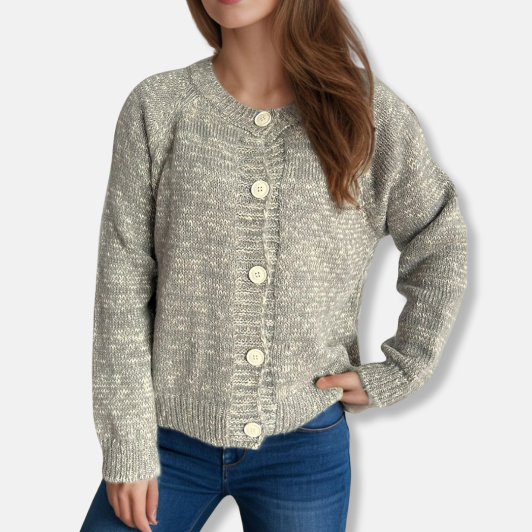 Gilet court boutonné pour femme
