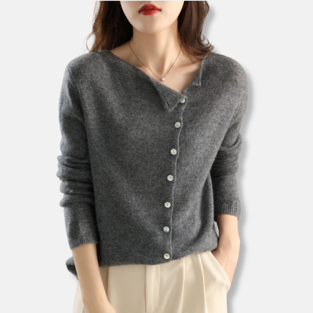 Gilet élégant à col en V pour femme