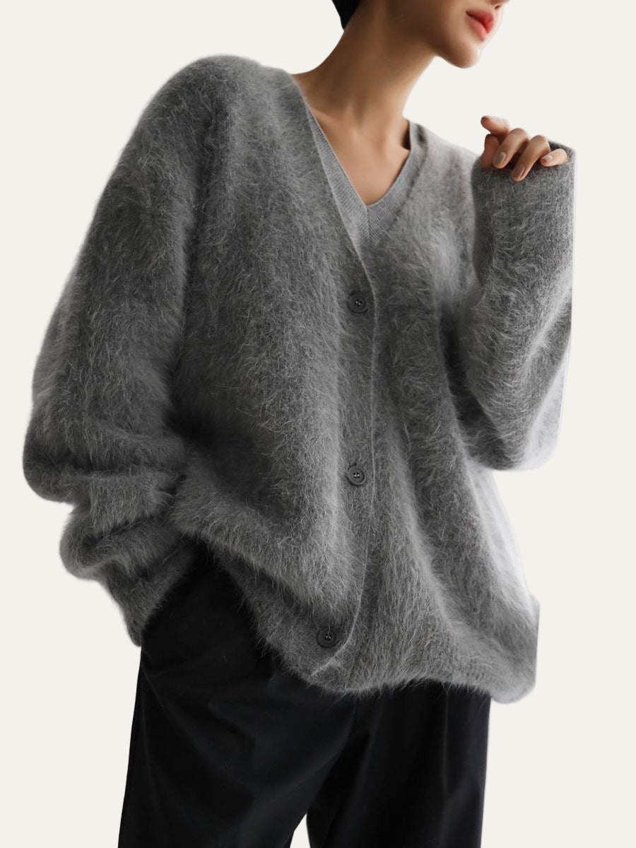 Gilet en grosse maille confortable pour femme