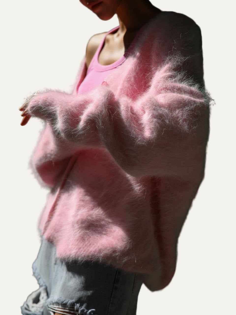 Gilet en grosse maille confortable pour femme