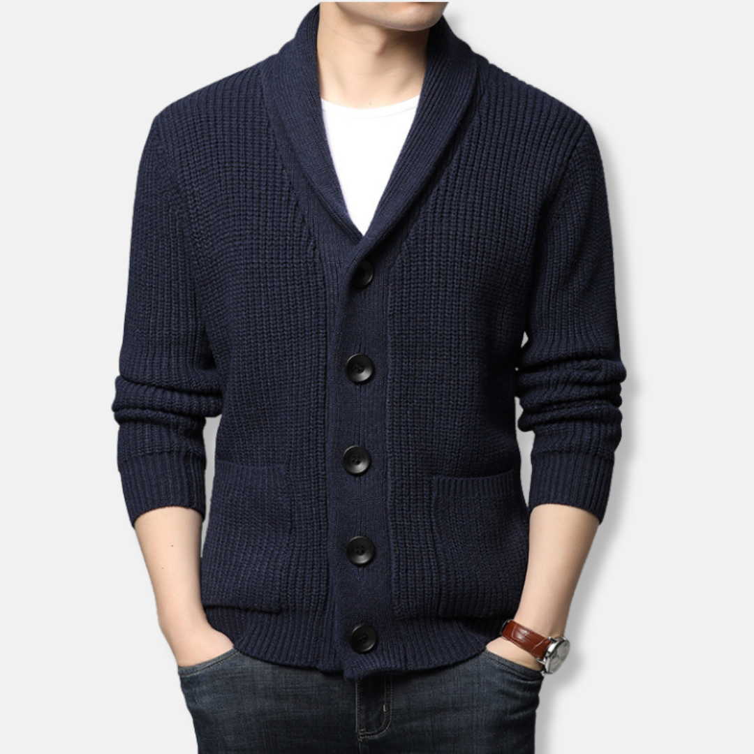 Gilet en grosse maille pour homme