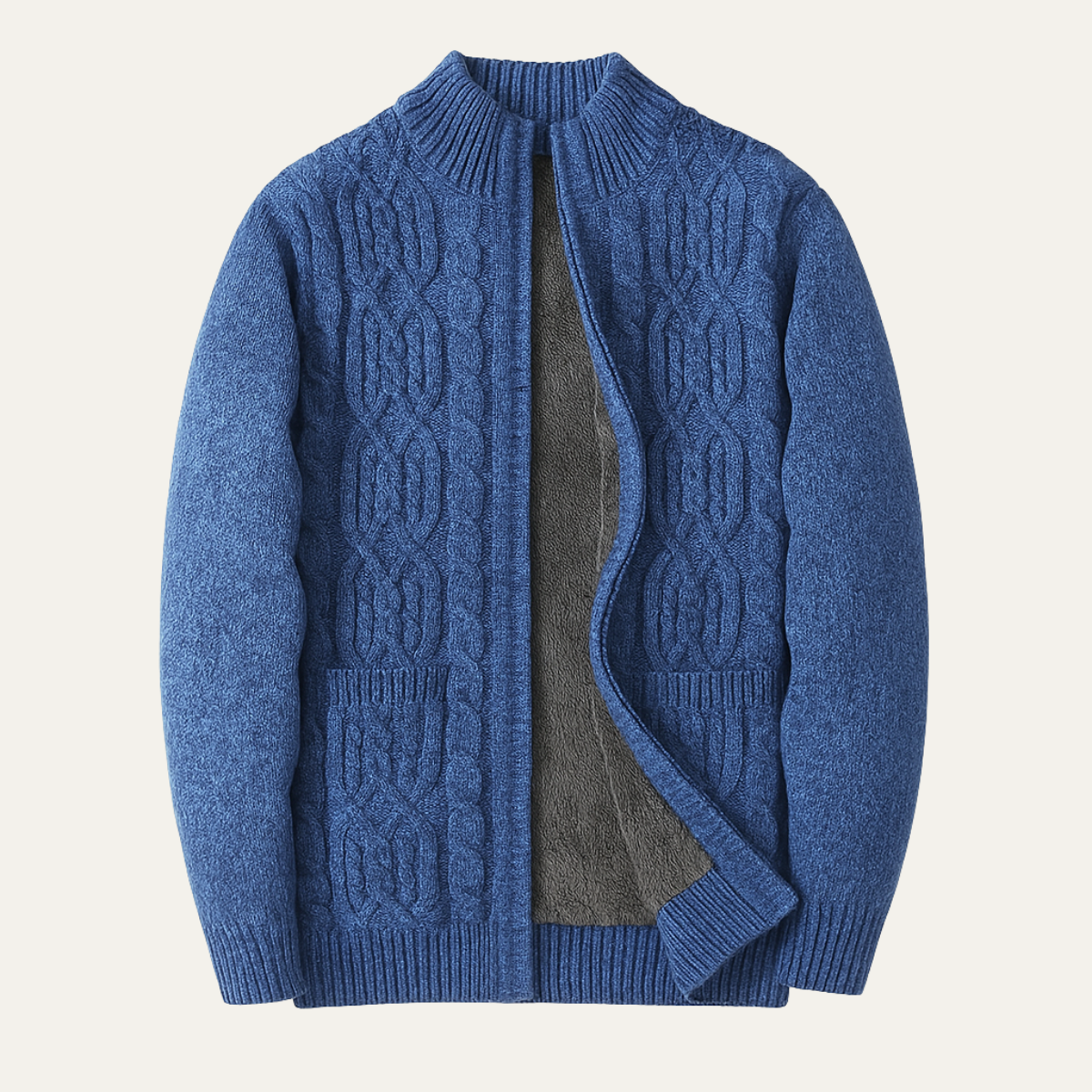 Gilet en laine doublé sherpa pour homme