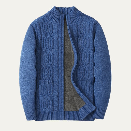 Gilet en laine doublé sherpa pour homme