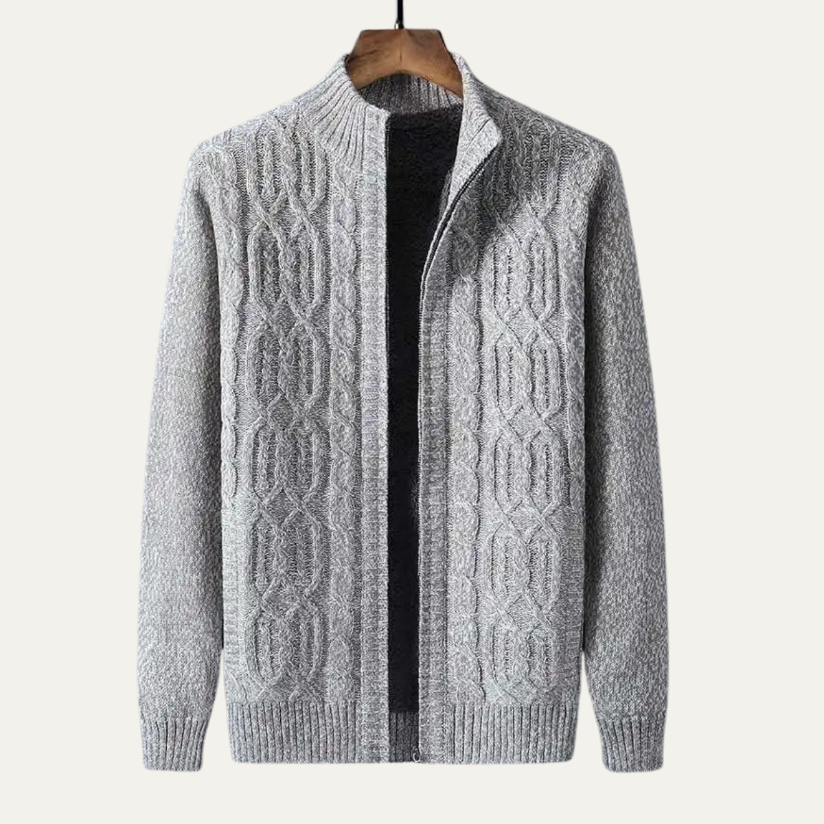 Gilet en laine doublé sherpa pour homme