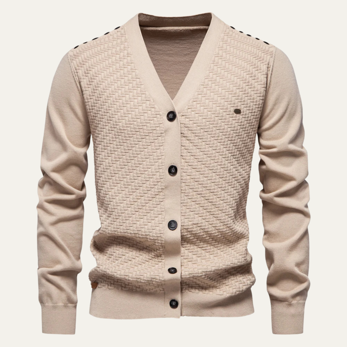 Gilet en maille à col en V pour homme