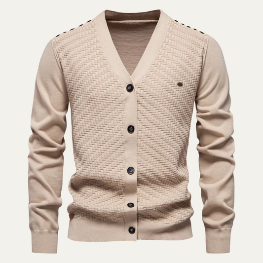 Gilet en maille à col en V pour homme