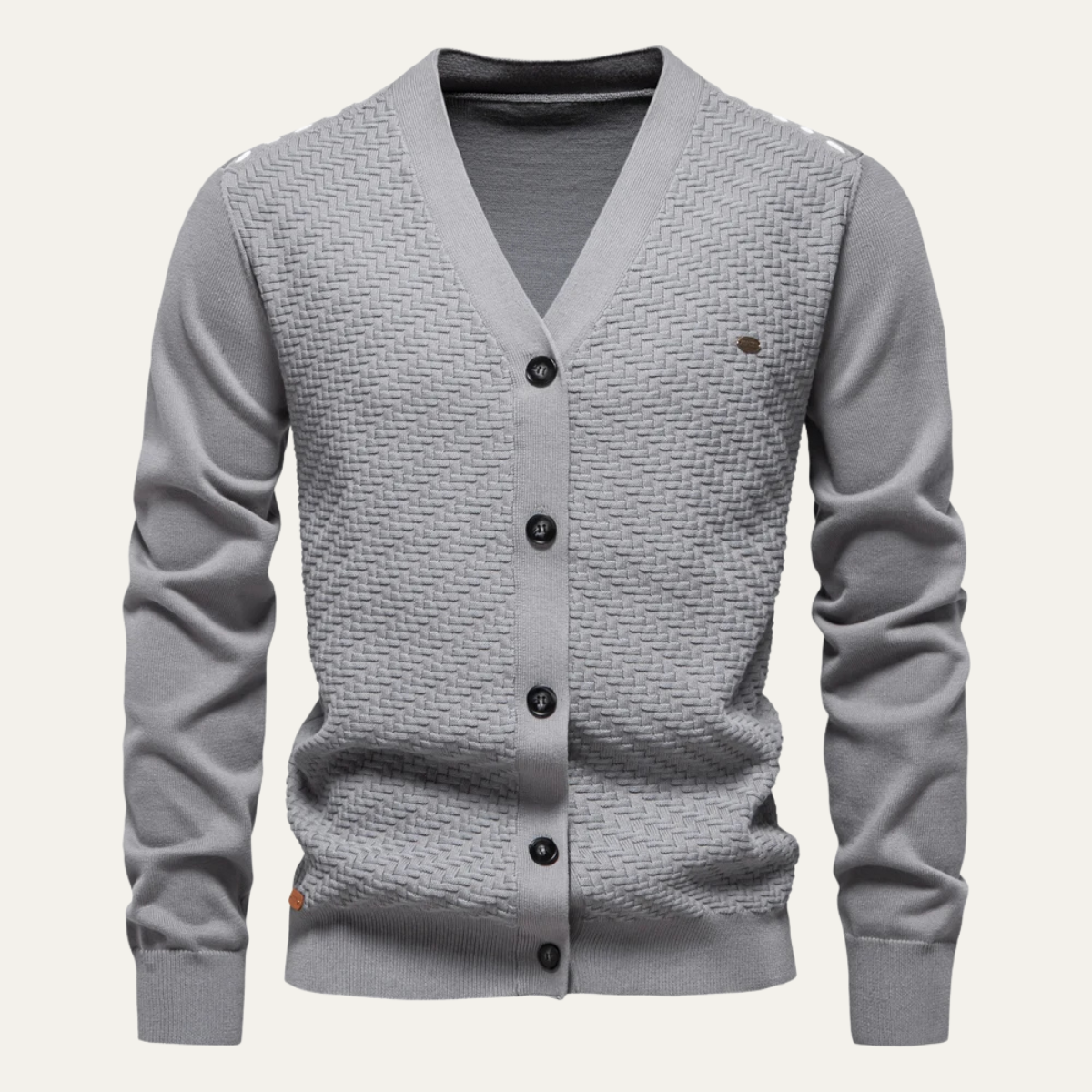 Gilet en maille à col en V pour homme