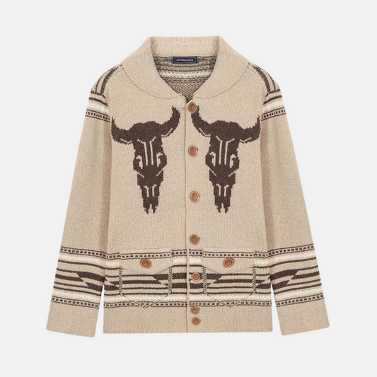 Gilet en maille épaisse style sud-ouest pour homme