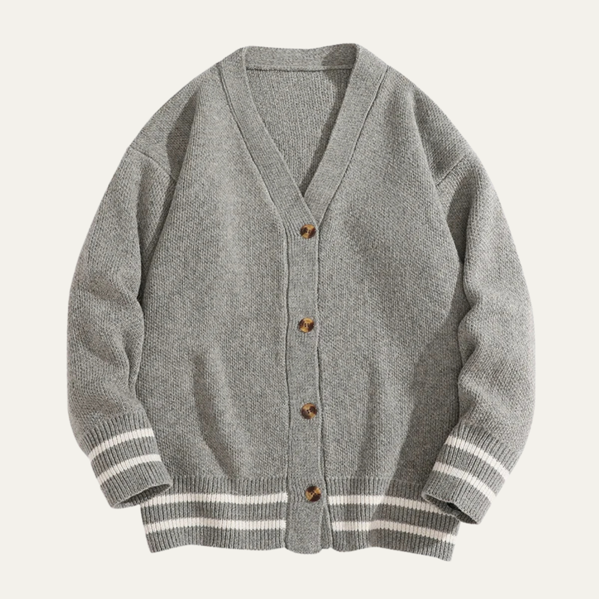 Gilet en maille style universitaire pour homme
