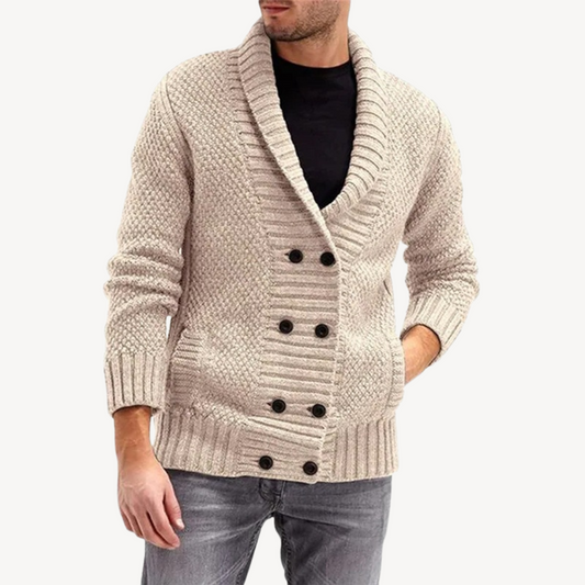 Gilet en maille texturée pour homme