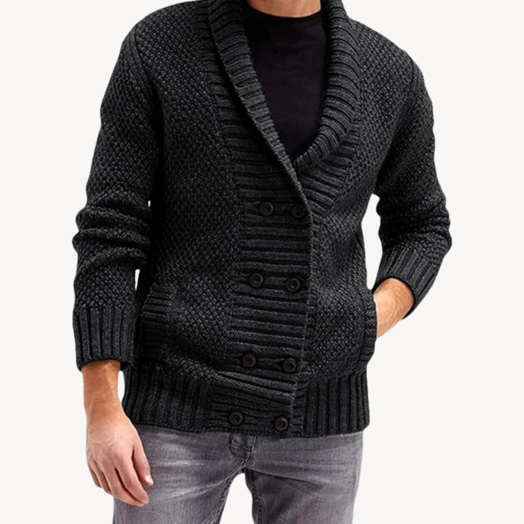Gilet en maille texturée pour homme