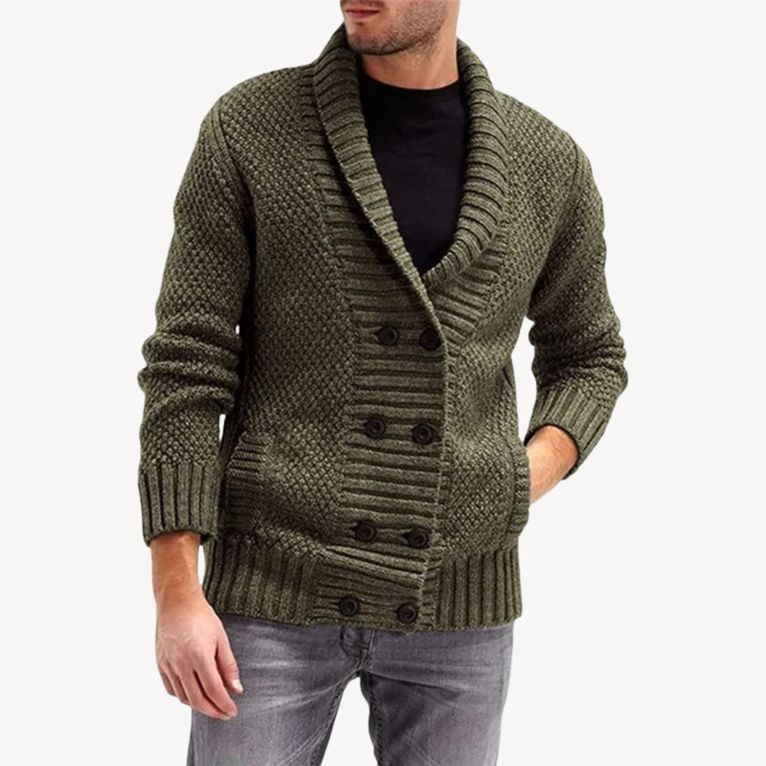 Gilet en maille texturée pour homme