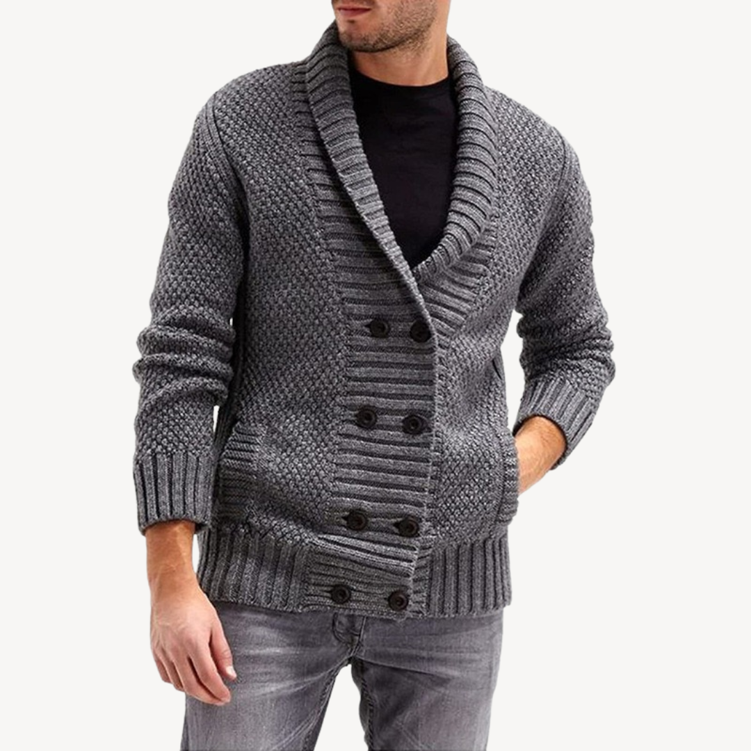 Gilet en maille texturée pour homme