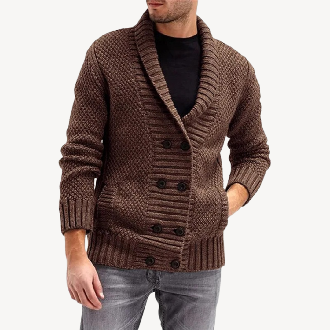 Gilet en maille texturée pour homme