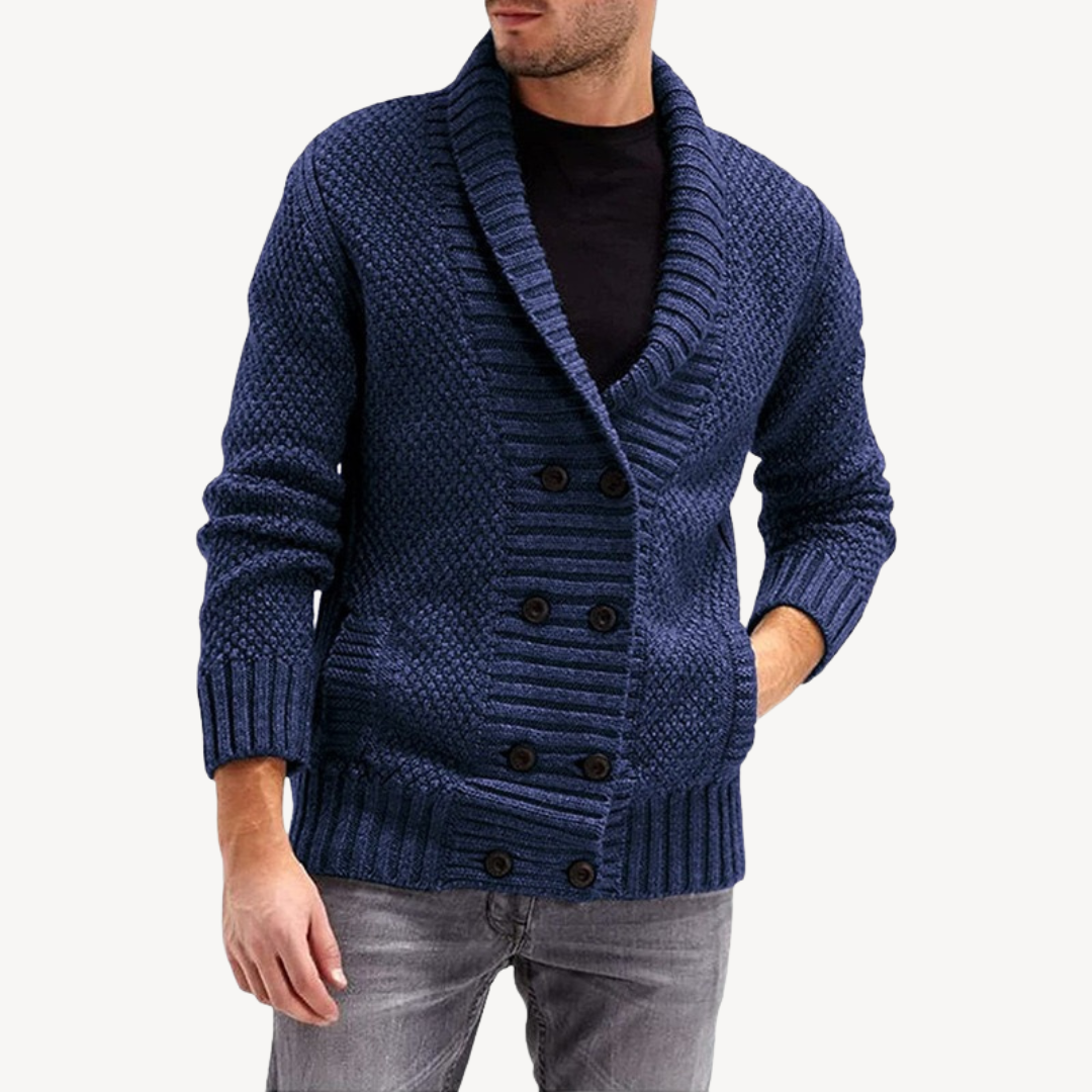 Gilet en maille texturée pour homme