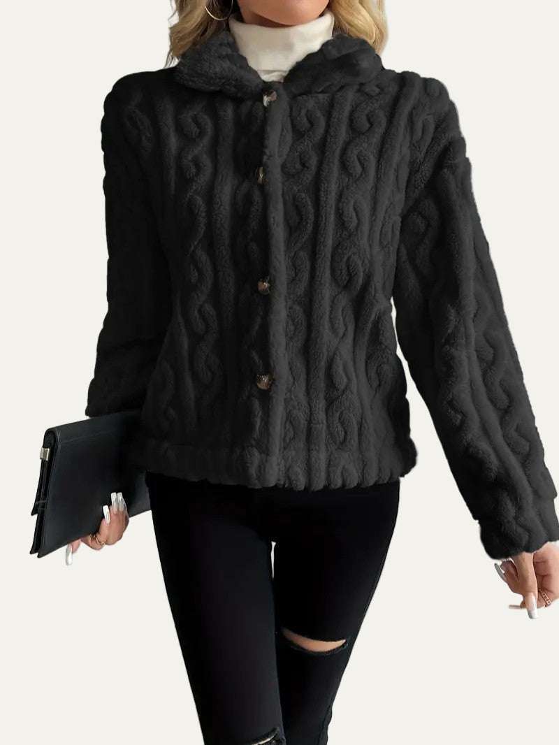Gilet en polaire texturée pour femme