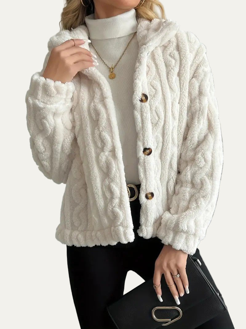 Gilet en polaire texturée pour femme