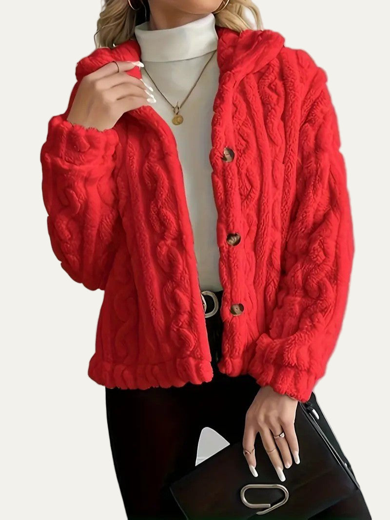 Gilet en polaire texturée pour femme