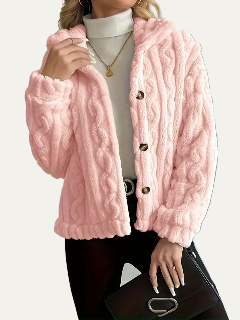 Gilet en polaire texturée pour femme
