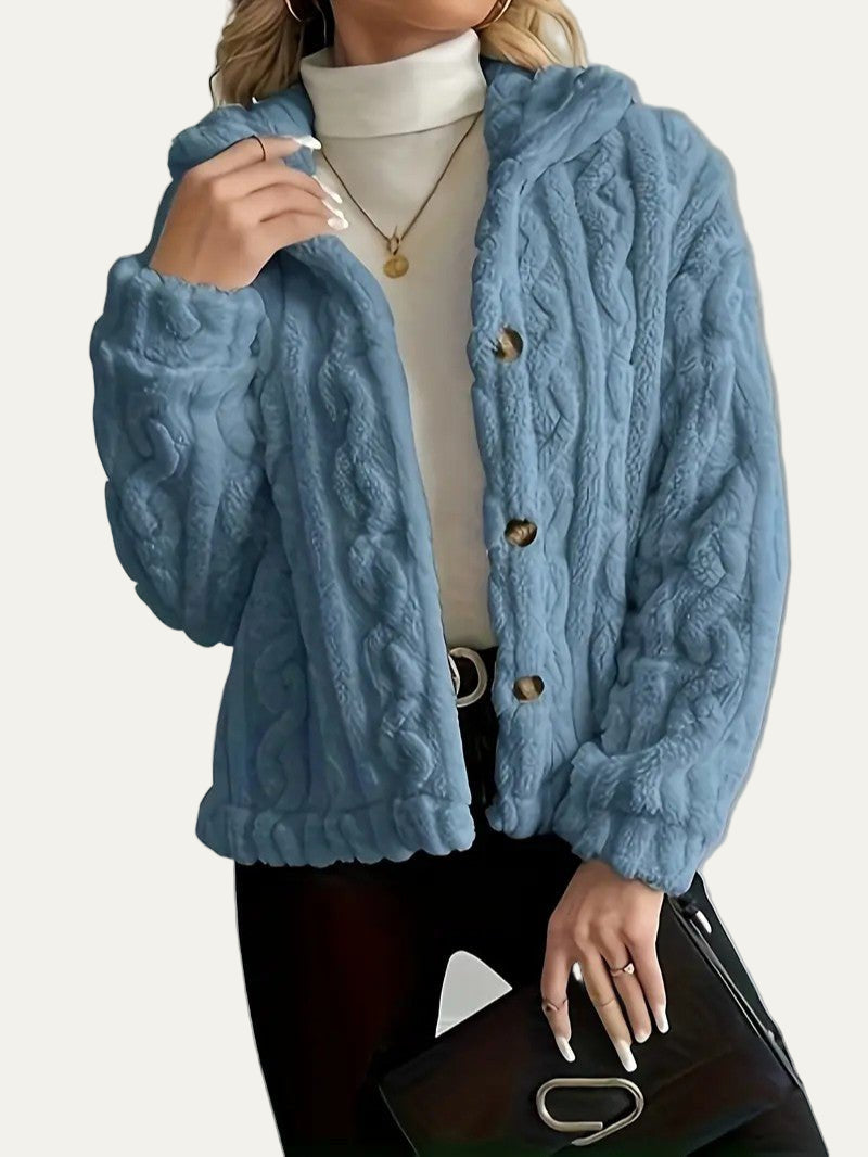 Gilet en polaire texturée pour femme