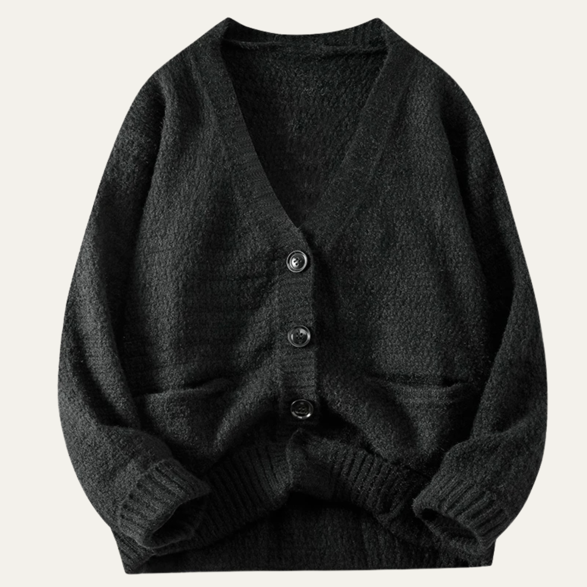 Gilet homme col V en maille texturée