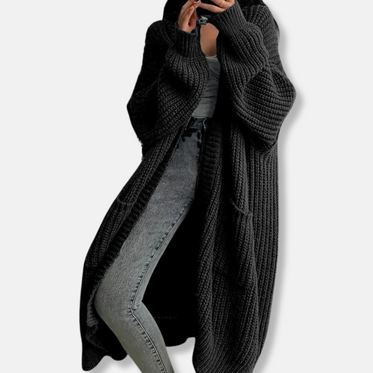 Gilet long épais pour femme