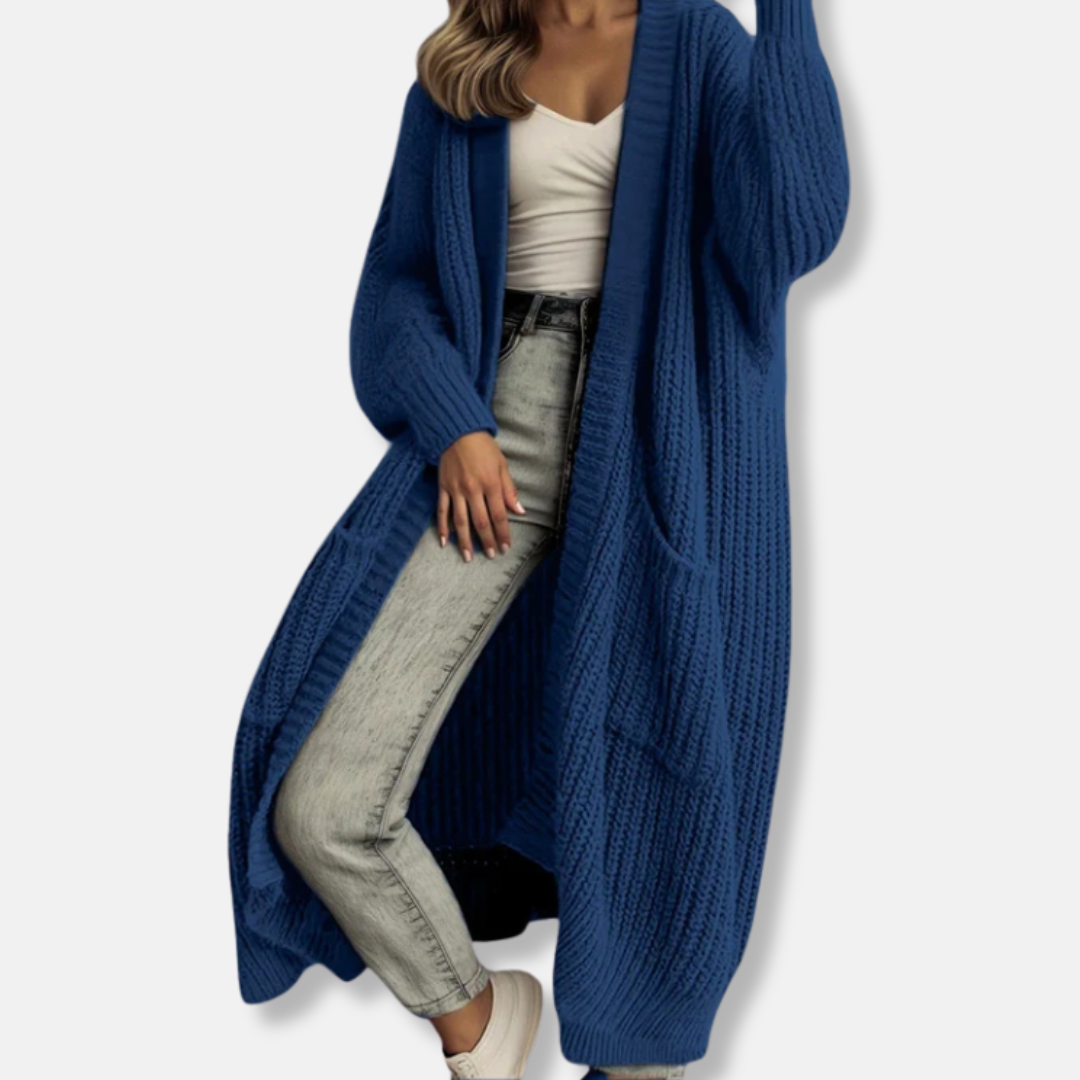 Gilet long épais pour femme