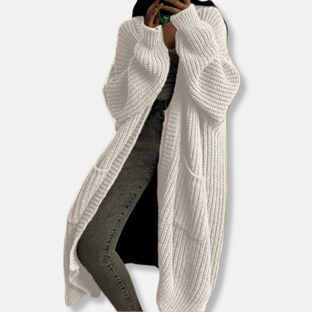 Gilet long épais pour femme