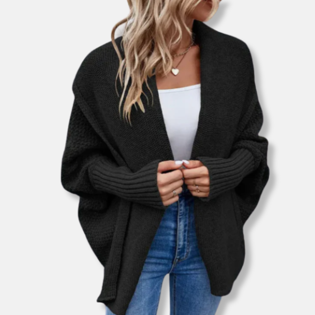 Gilet oversize ouvert sur le devant pour femme