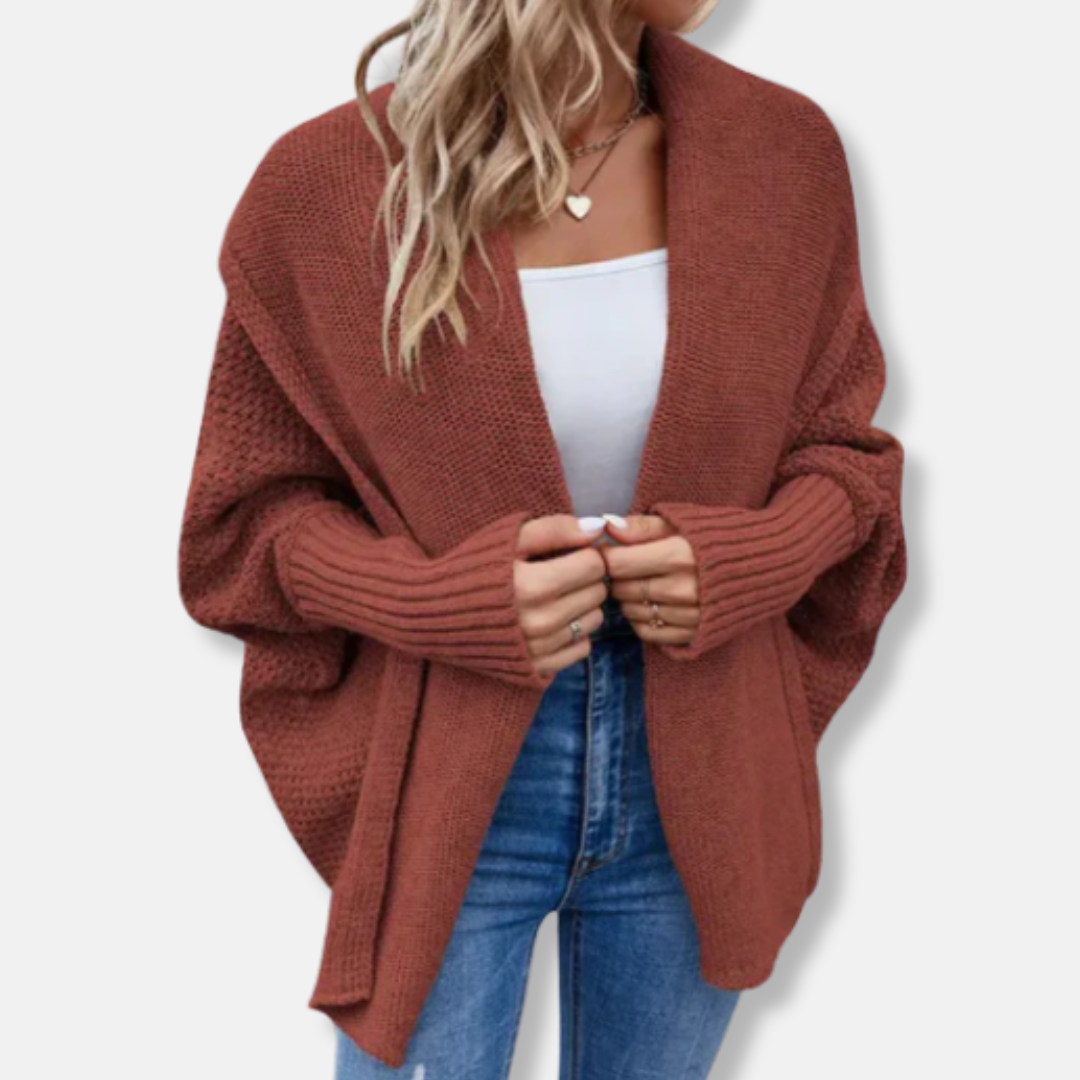 Gilet oversize ouvert sur le devant pour femme